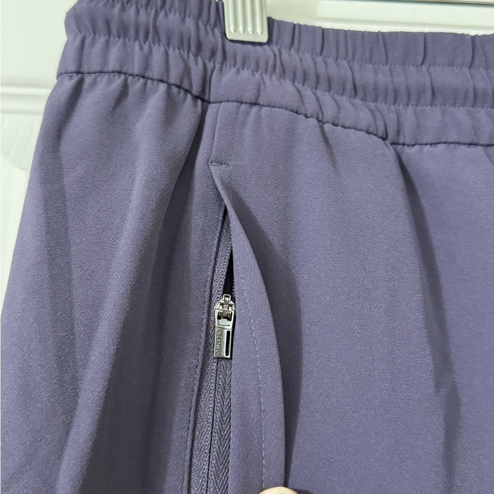Athleta Stride Wide Leg Pants Purple Large Pull-On Stretch - Picture 3 of 7